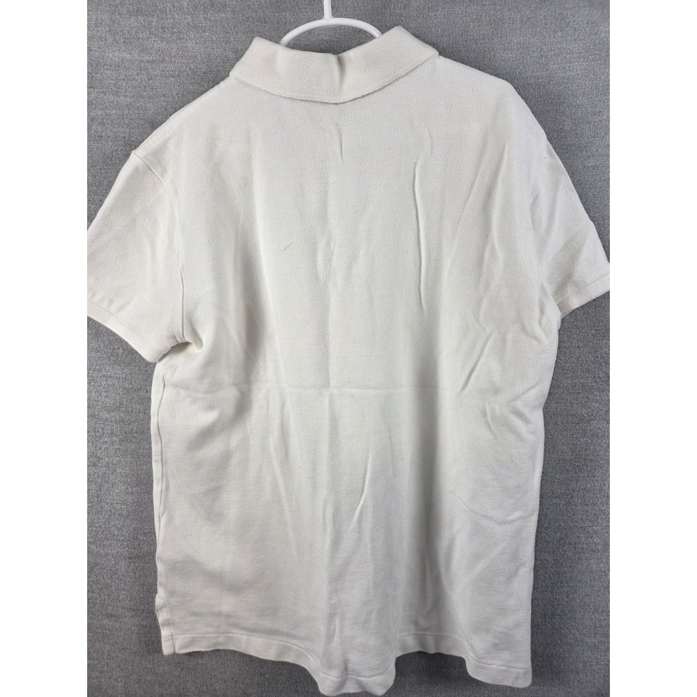 Ralph Lauren Polo Shirt Boys Size S White Collared Preppy Classic Fit Navy Pony - Picture 3 of 7